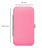 Case de Couro Rosa para Pincas - Imagem 3