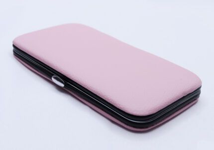 Case de Couro Rosa para Pincas
