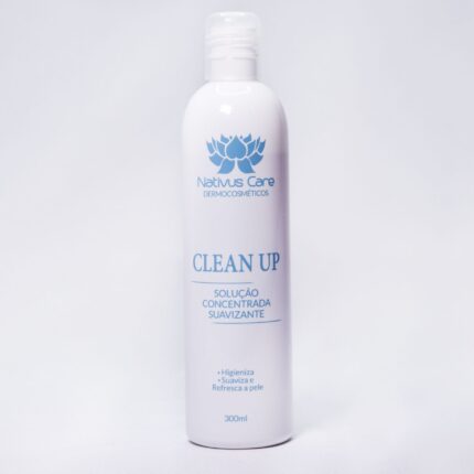 CLEAN UP NATIVUS CARE 300ml Limpa e suaviza a pele da cliente durante o procedimento artístico. As saponinas vegetais atuam reduzindo a tensão superficial e promovendo uma ação de detergência natural, menos agressiva às peles delicadas.