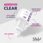 Cola SM Lash Clear 3ml - Imagem 10