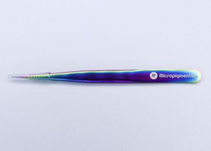 Pinça de Cilios Holografica Ponta Reta