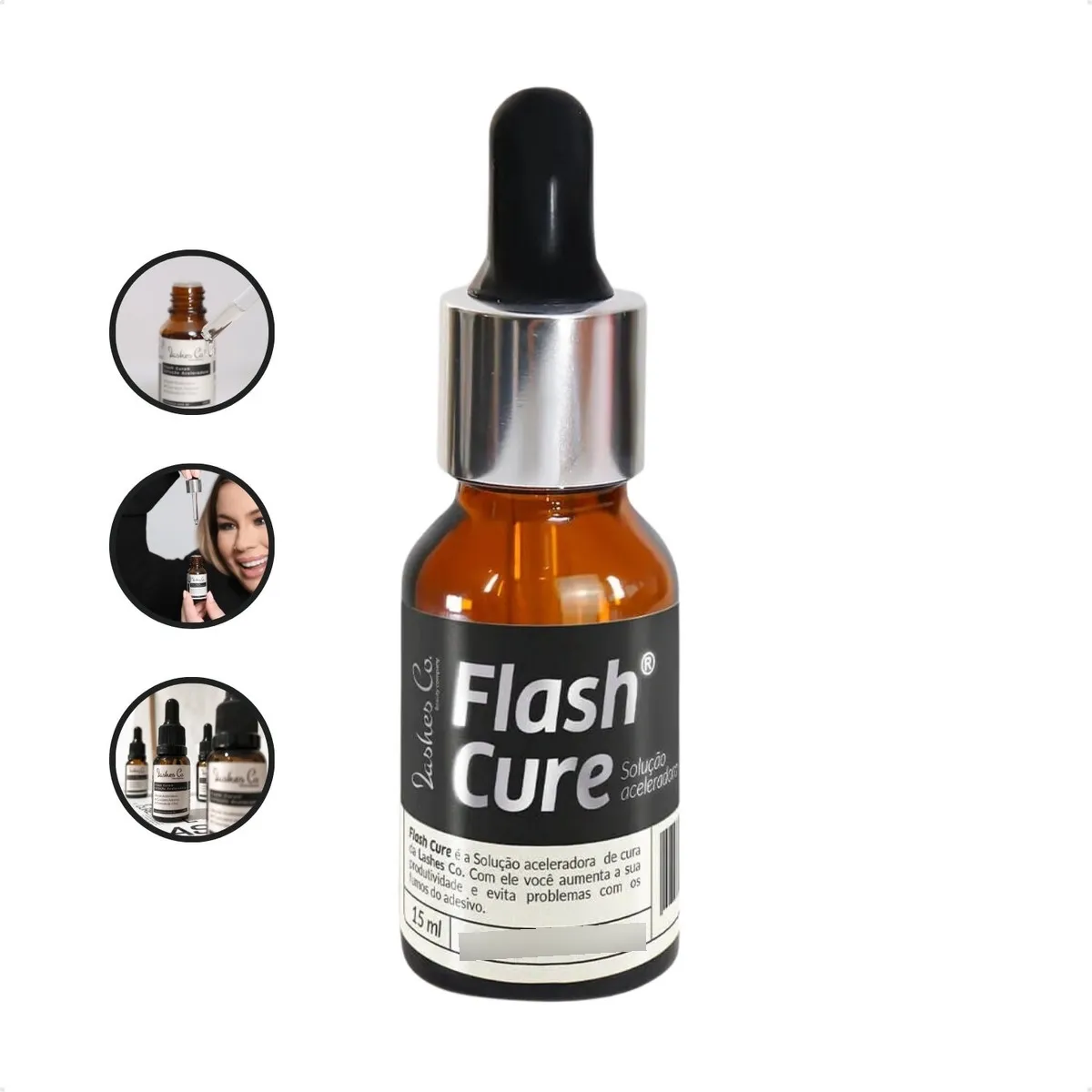 Flash Cure Finalizador Lashes Co 15ml Flash Cure Finalizador Lashes Co 15ml - Imagem 1