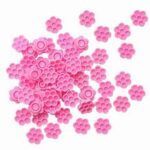 Batoque de cIlios Flor Rosa 25un