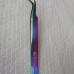 Pinça de Cilios Holografica Ponta Curva