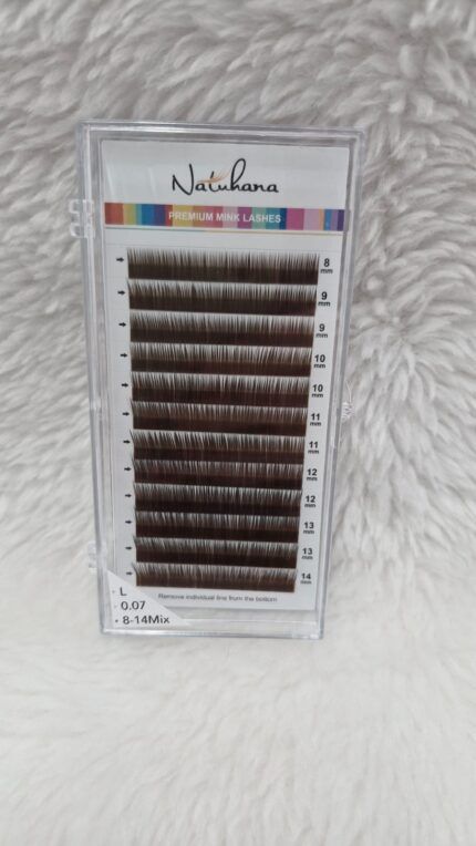 Cilios Natuhana Russo Marrom 0,07 L Mix 8mm ao 14mm