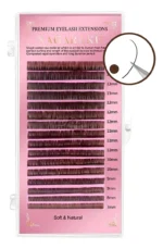 Cilios Nagaraku Mink Marrom 0,07 D Mix 7mm ao 15mm