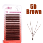 Cilios Fadvan W 5D Marrom 0,07 D Mix 08mm ao 12mm