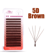 Cilios Fadvan W 5D Marrom 0,07 D Mix 08mm ao 12mm